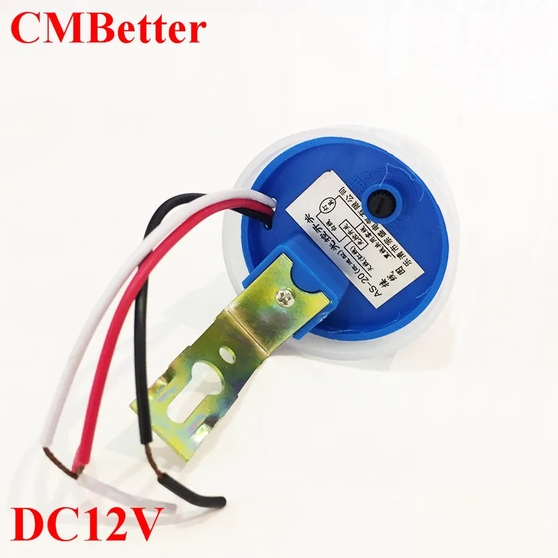 

CMBetter Hot Selling Auto DC12V 10A Garden Street Lighting Control On Off Photoelectric Photo Switch Sensor free shipping