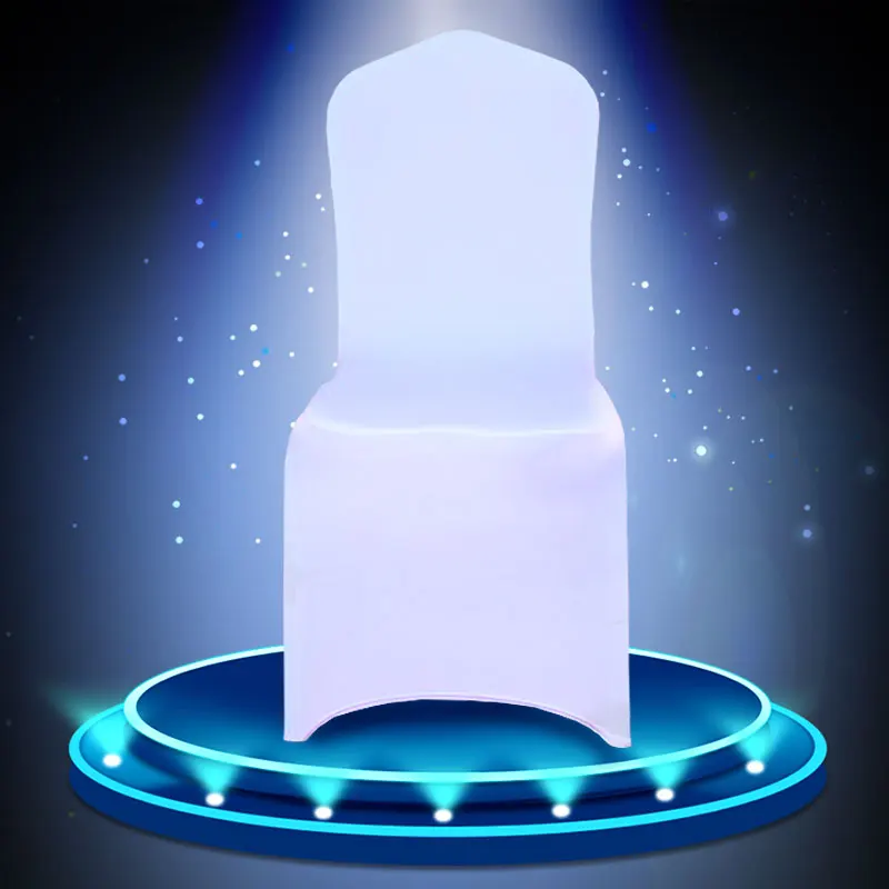 

wholesale white chair cover strech polyester spandex chair cover for restaruant event chrismas wedding chair cover as chair deco