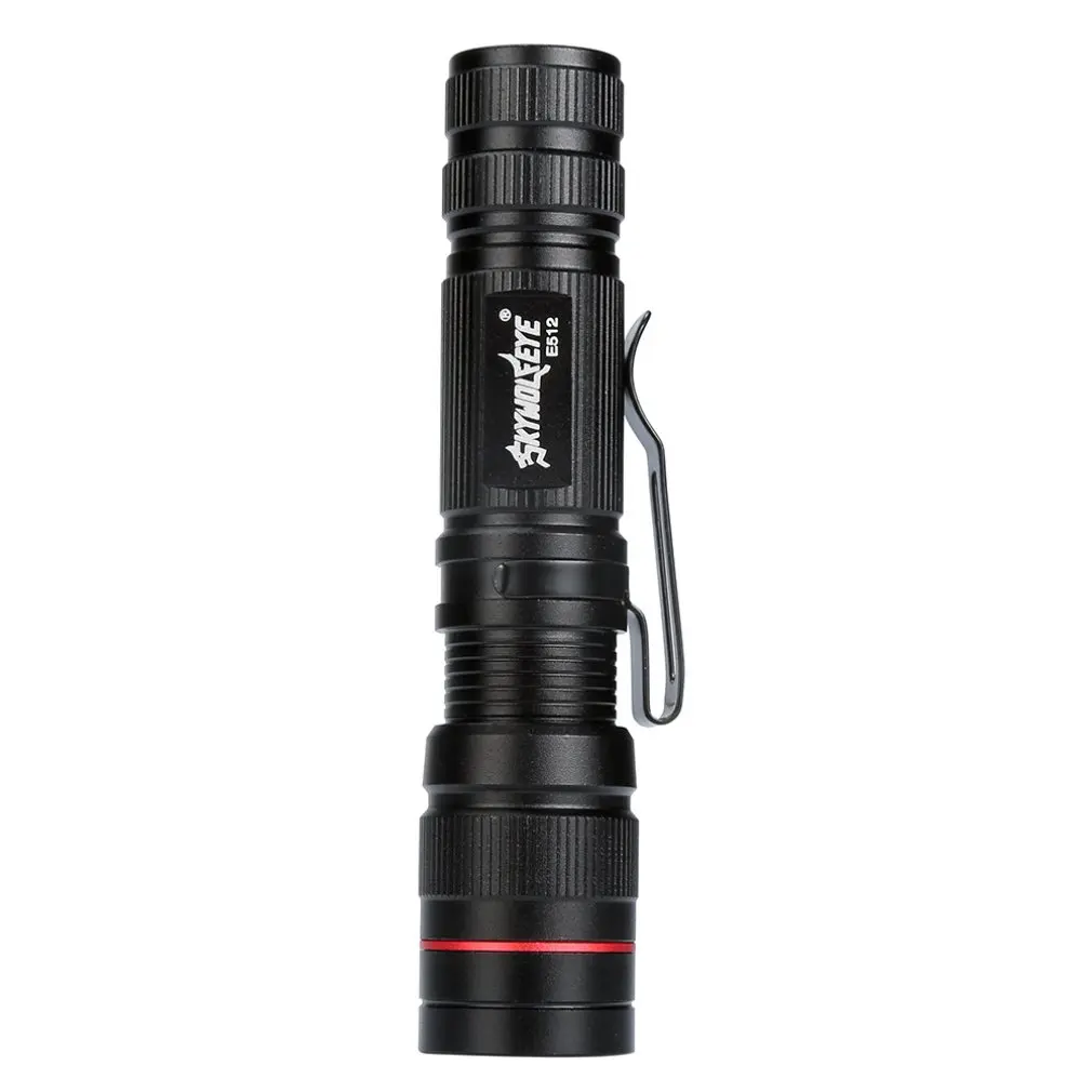 

Mini aluminum alloy LED light flashlight telescopic focusing portable flashlight (without charger without battery) Drop Shipping
