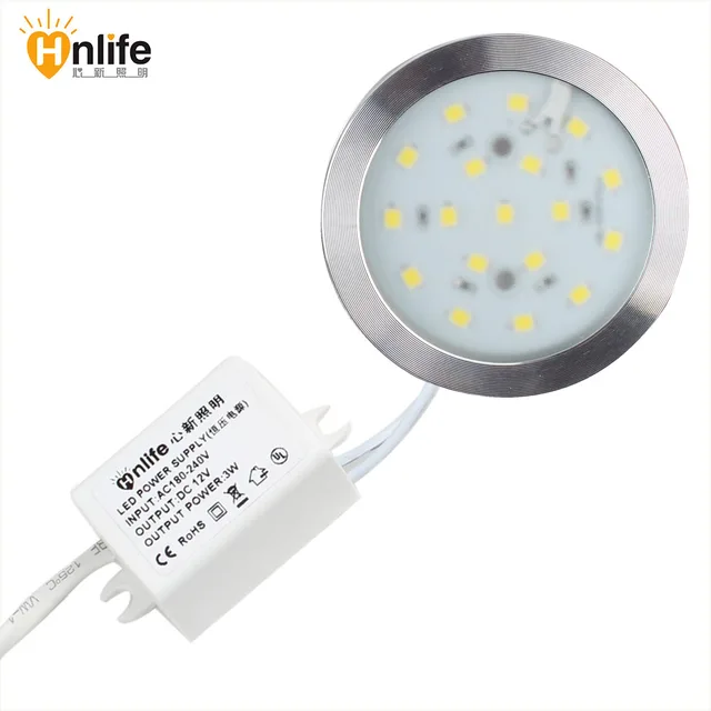 Surface Mount LED Ultra Thin Puck Under Cabinet Lighting With /AC Surface Mount LED Ultra Thin Puck Under Cabinet Lighting with /AC adapter and Linkable Connectors - Surface Mount LED Ultra Thin Puck Under Cabinet Lighting With /AC
