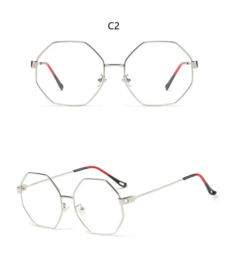 Новинка, ретро очки с золотой металлической оправой, очки Zero, люксовый бренд, полигон, оправа для очков, Wom, мужские очки с прозрачными линзами