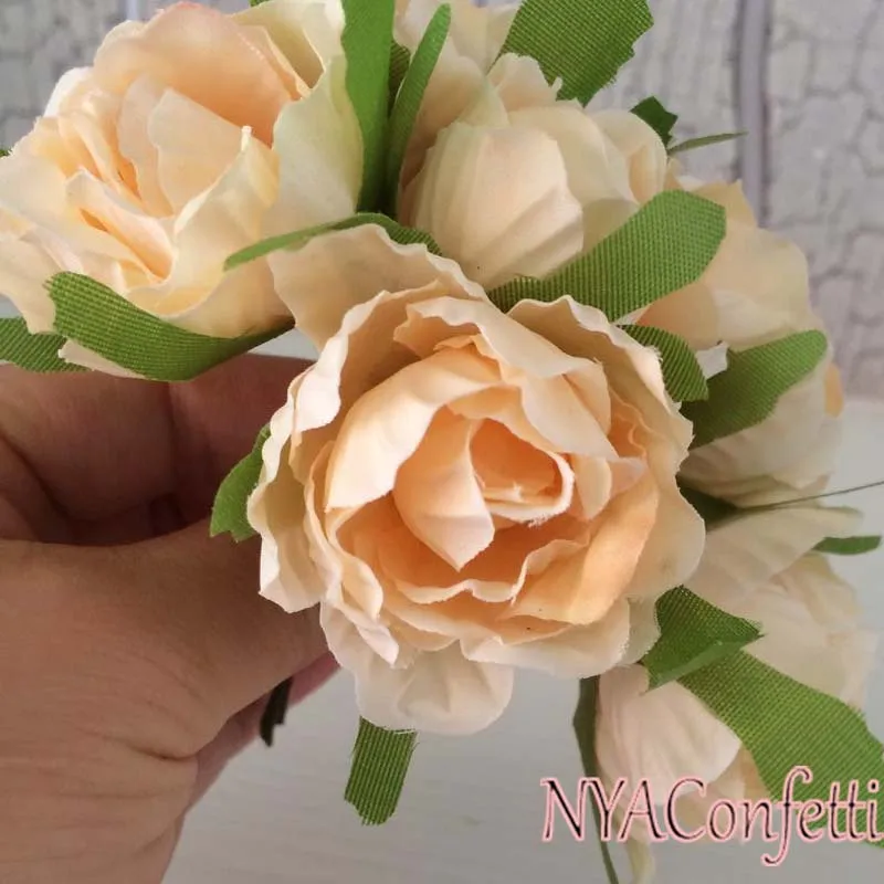 6PCS Multicolor Real Touch Peony Artificial Silk Roses Fake Peonies DIY Craft For Wedding Bridal Bouquet Garland Home Decoration | Дом и сад