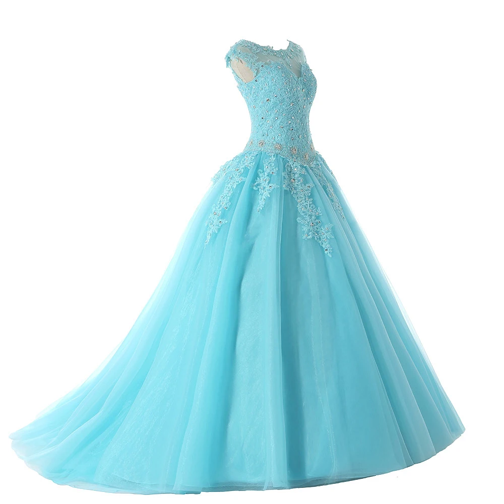 Красные пышные платья для невесты хит продаж Vestido Debutante Blue Quinceanera бальные пышное