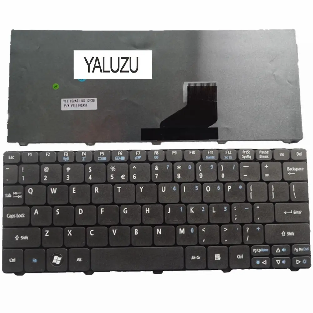 Новая Черная английская клавиатура YALUZU для ноутбука Acer D255 D256 D257 N55C ZH9 ZE6 ONE 522 533 532G