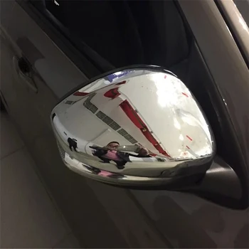

WELKINRY car auto sedan cover overlay For Peugeot 301 2012 2013 2014 2015 2016 ABS chrome side wing fender rearview mirror trim