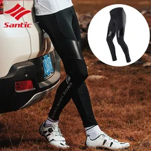 Santic, весна-лето, Мужские дышащие штаны для горного велосипеда, ветрозащитные, Непродуваемые, велосипедные штаны, 4D, Мягкие штаны с губкой