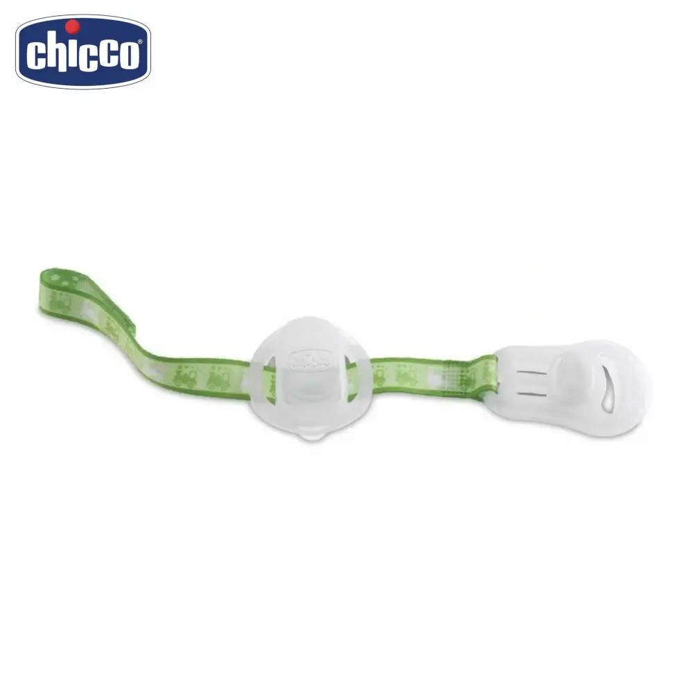 Клипса-держатель для пустышки с футляром Chicco зеленый - Цвет: Зеленый