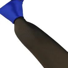Coachella галстук уникальный Дизайн галстук Royal Blue Узел контрастный коричневый галстук из микрофибры узкий галстук 6 см