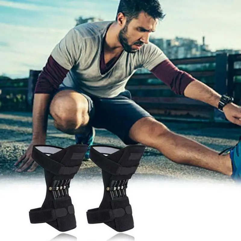 

Joint Support Knee Pad Breathable Non-slip Lift Pain Relief For Knee Power Spring Force Stabilizer Knee booster For Sports Elder