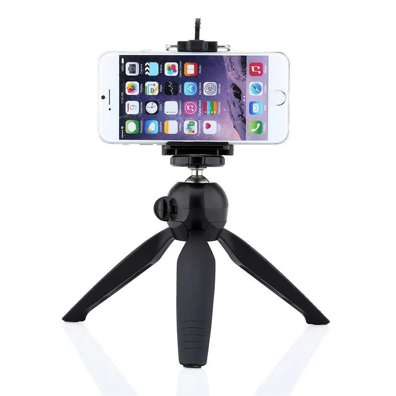 

Portable Mini 360 Rotation Tripod Holder Monopod Ball Head With Phone Holder For DSLR Camera Smartphone Stand Bracket