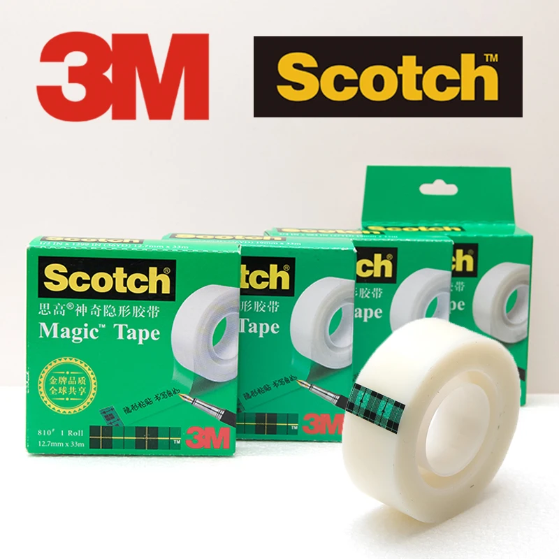 3m Scotch 810 односторонняя матовая невидимая волшебная лента может писать отрезая