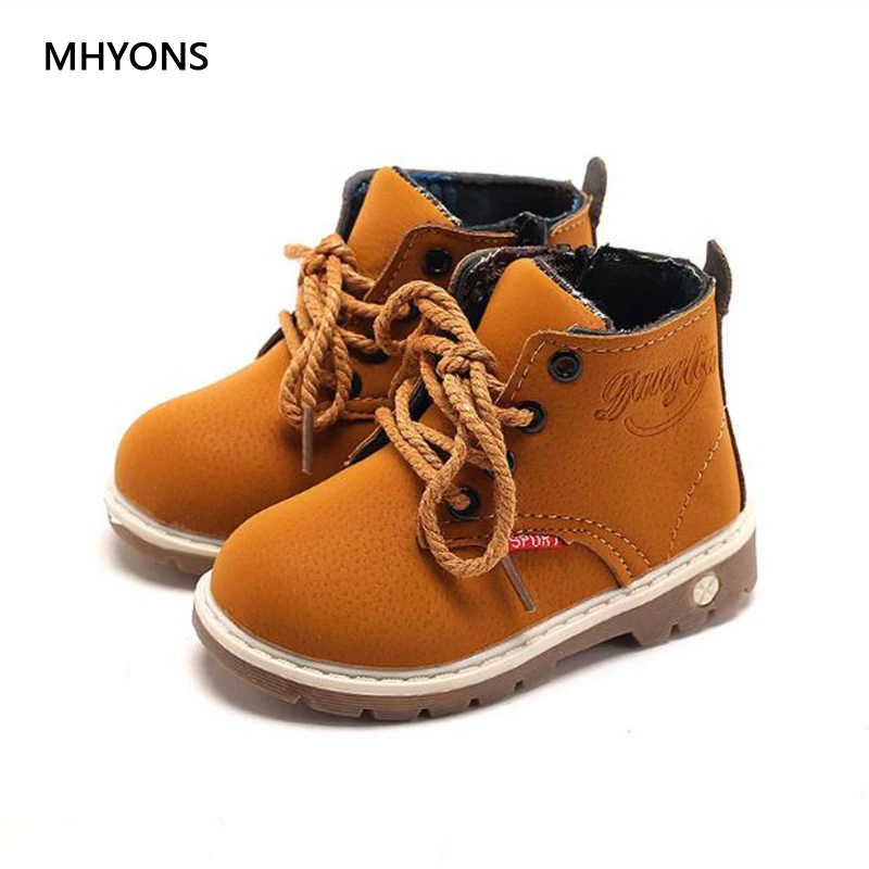 Kids Boots Spring Autumn Boys Rubber Sole Children Shoes Fashion Snow Boots Anti slip Shoes