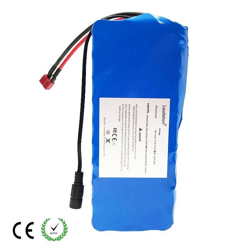 Laudation 36v 10ah Аккумулятор для электровелосипеда 36V 8ah 10ah 12.8ah 42V 10S 4P 500W высокомощный и вместительный Мотоцикл Скутер с BMS