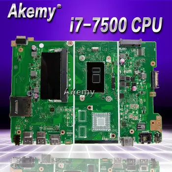 

Akemy X441UA Motherboard with 4G RAM i7-7500 For Asus X441UV X441U F441U A441U X441UR Laptop Mainboard Motherboard test 100% OK