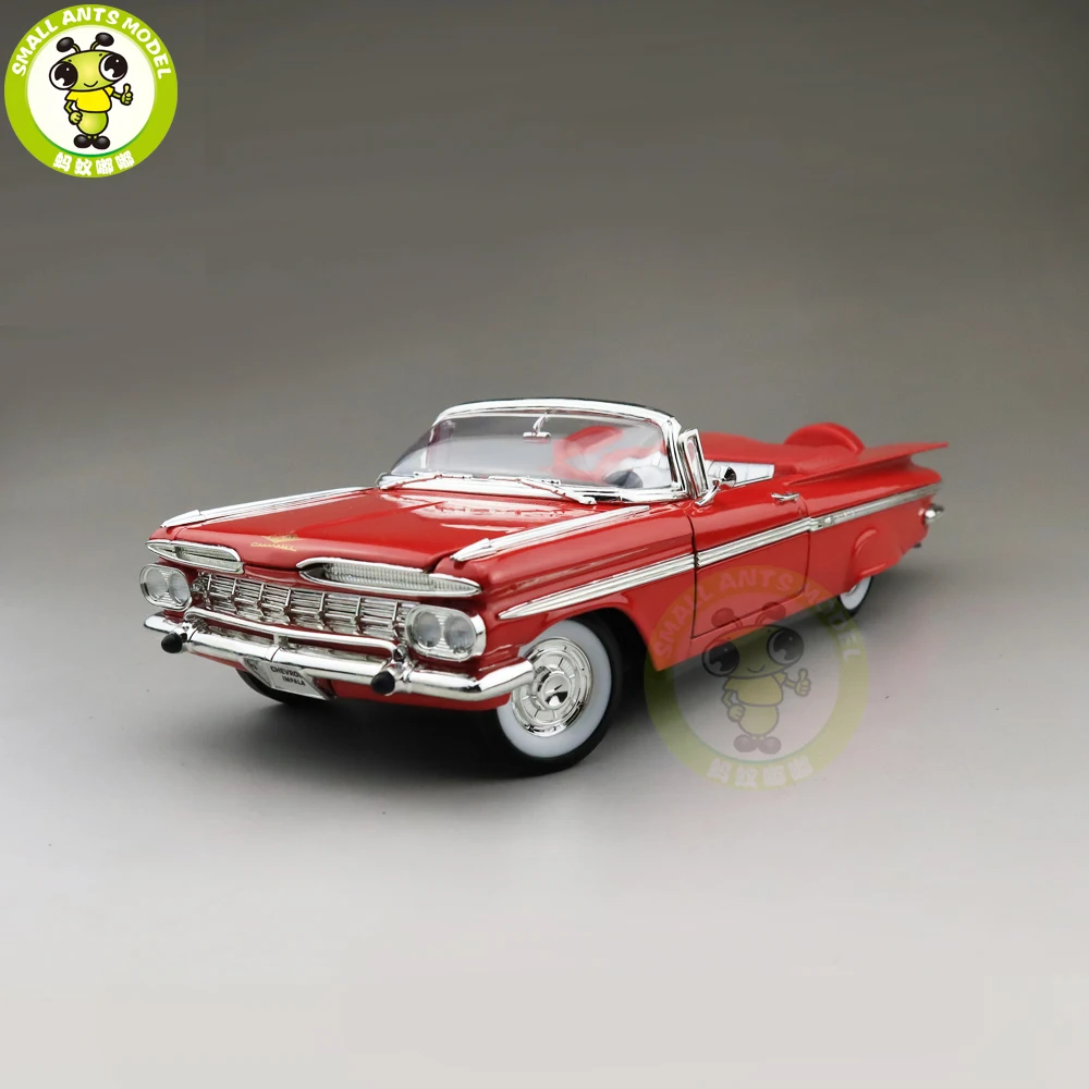 1/18 1959 «Chevrolet Impala» дорожная Подпись литой модельный автомобиль игрушки подарок для мальчиков девочек