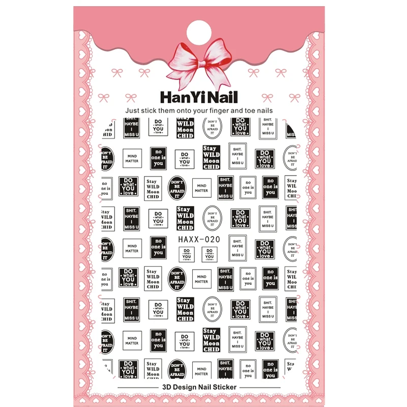 

Nail Sticker Japanese Series Sticker Decals Logo Symbol Nail Art Decoration Tips Design Back Adhesive Brand Nail Art Stickers