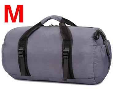 Складная Высококачественная нейлоновая Водонепроницаемая дорожная сумка Большая вместительная багажная сумка складная дорожная сумка X175 скидка 48 - Цвет: M gray