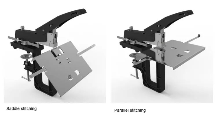 Высокое качество ручной степлер седло сшивание и параллельная Строчка 2 в 1 учебник степлер переплет Толщина 60 листов