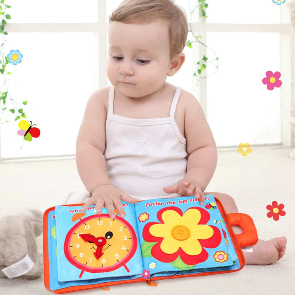 

Non-Toxic Soft Touch Washable Cloth Books Sun Flower Fabric Book Early Educational Book For Baby