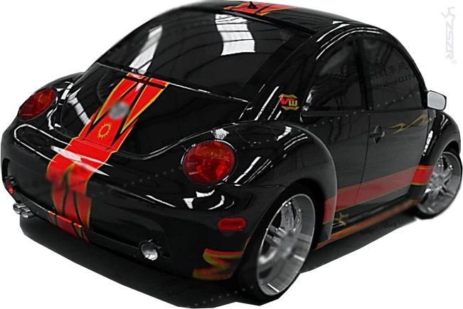 Крутой полный набор стильных линий огня автомобильные наклейки для Volkswagen Beetle
