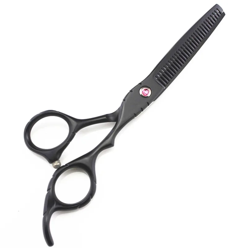 Professionelle Japan stahl 5,5 6 ''schwarz haar schere haarschnitt scissor verdünnung barber haar schneiden scheren friseur schere – Detail 7