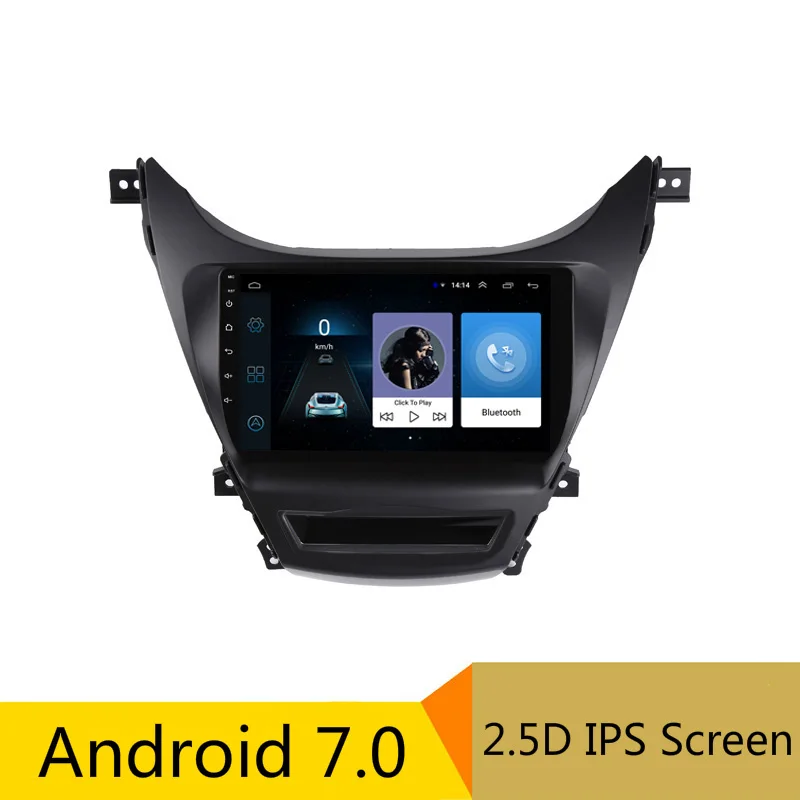 

9" 2.5D IPS Android 7.0 Car DVD Multimedia Player GPS For Hyundai avante Elantra 2012 2013 2014-16 audio radio stereo navigation