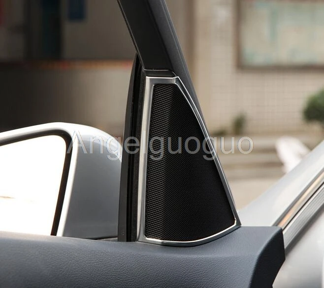 Angelguoguo Car Audio Speaker Loudspeaker Trim Cover Frame For Mercedes Benz 2008-2014 C Class W204 C180 C200 ( not for Coupe)