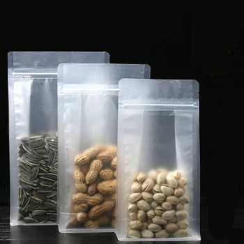 

Frosted Plastic Bag For Food Nuts Peanut Storage Kitchen House Rice Moisture-proof Oil-proof Water-proof Bags Half-transparent