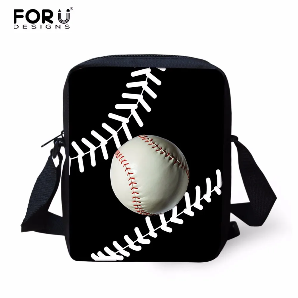 

FORUDESIGNS Kid Bag Fashion Baseballs Crossbody Bag Shoulder Men Mini Messenger Bags Small Casual Children School Bags Custom