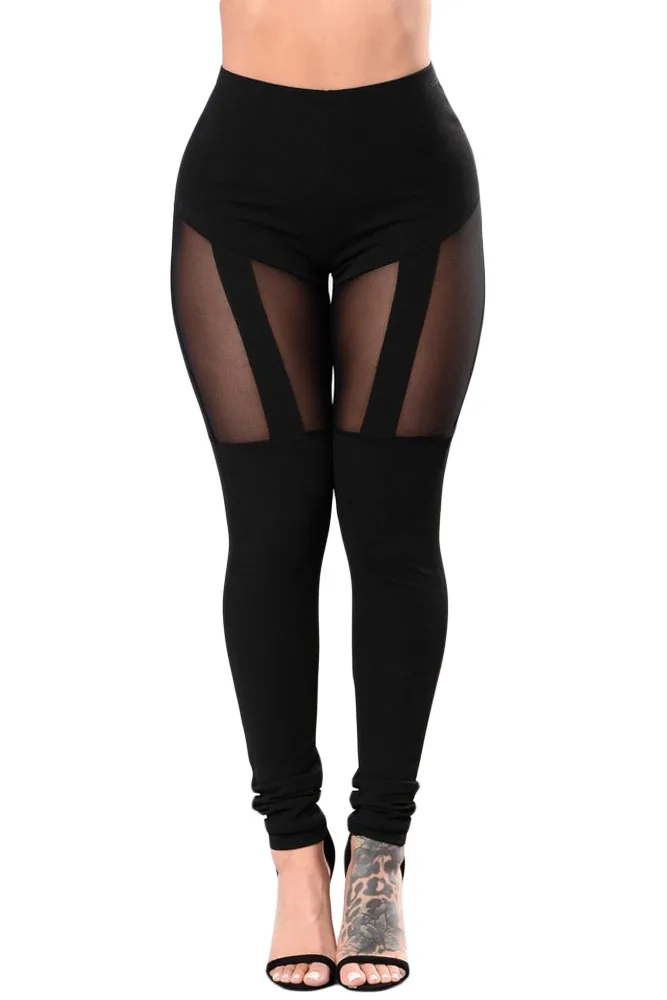 Mesh thigh leggings Clearance