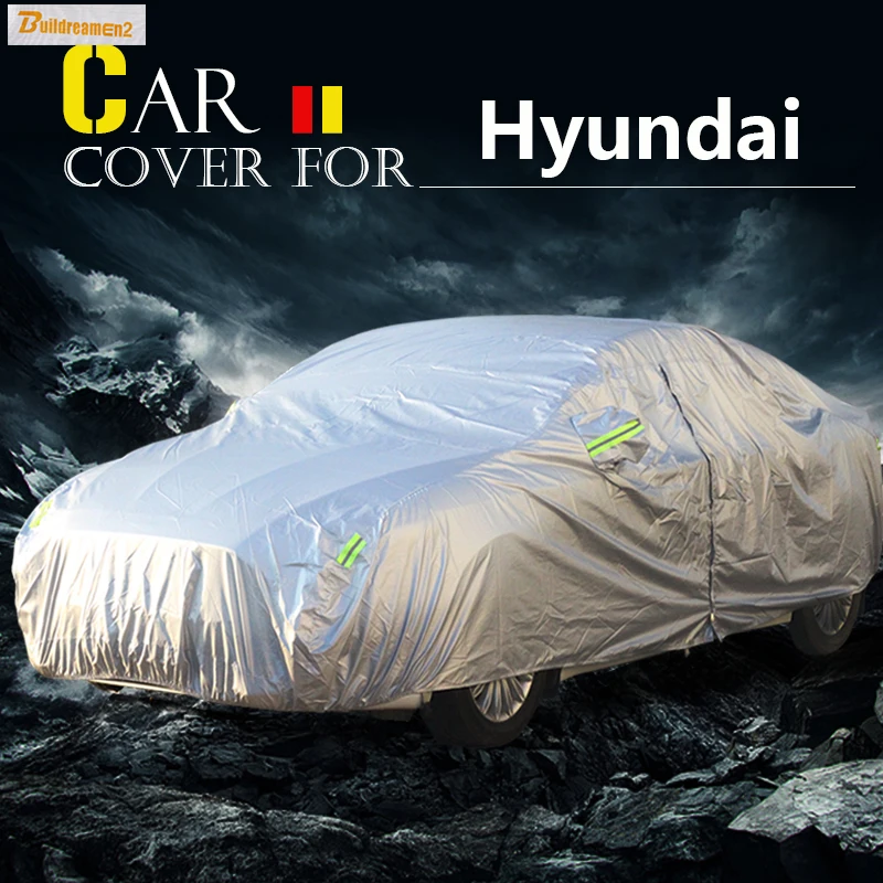 Buildreamen2 Car Cover Sun Rain Snow Scratch Dust Resistant Cover