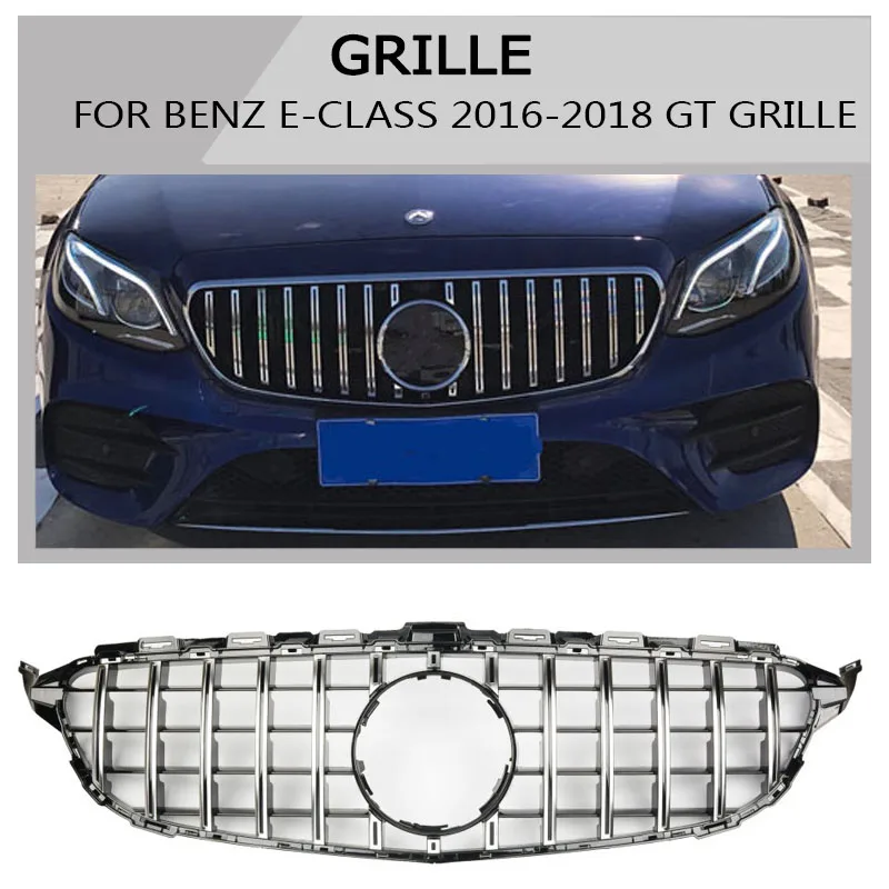 

w213 e-class Grille black Emblem Front Bumper mesh Radiator Grille For benz e -class 2016~2018 Car STYLING