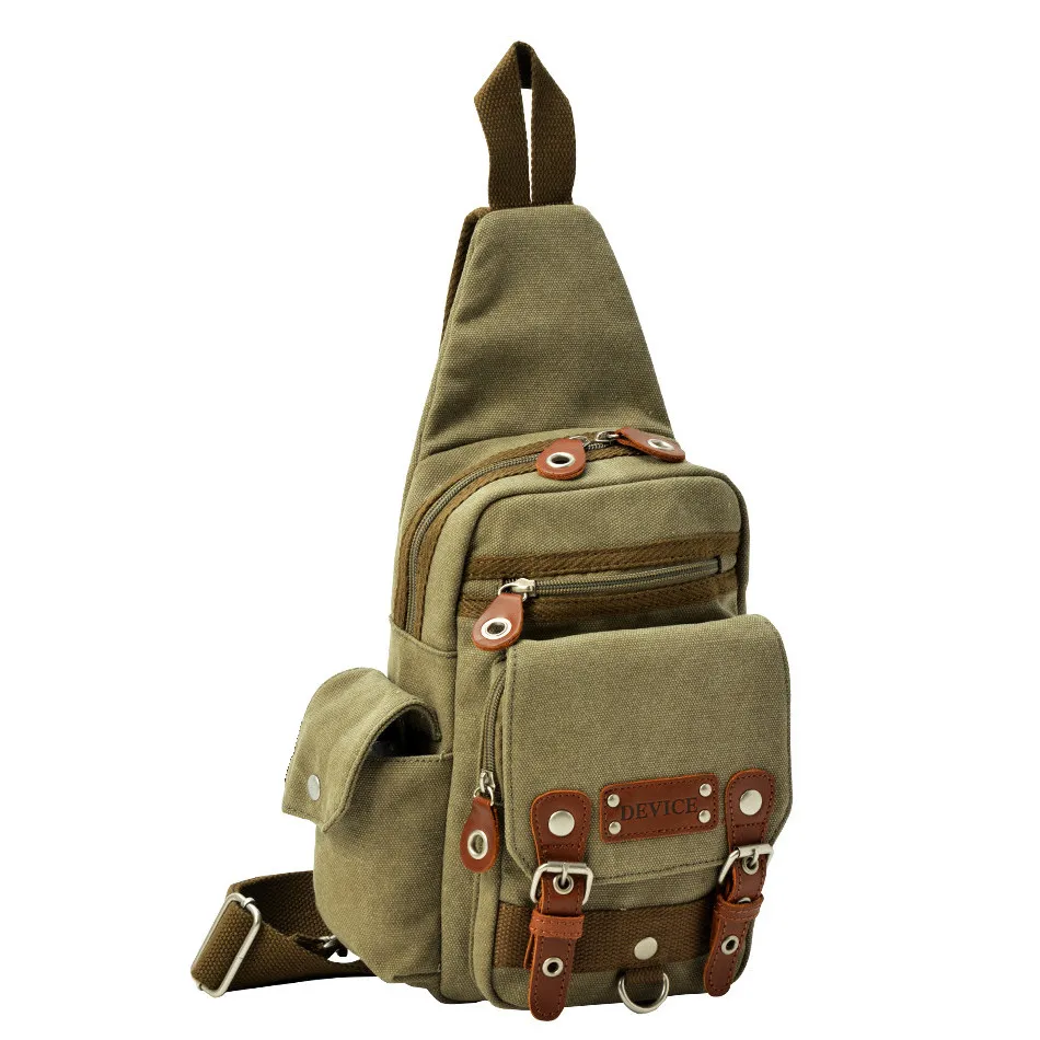 

Crosscharm Brand Canvas Leather Messenger CrossBody Bag Sling Pack For Travel Daypack Shoulder Bags Teenagers DBH-30028