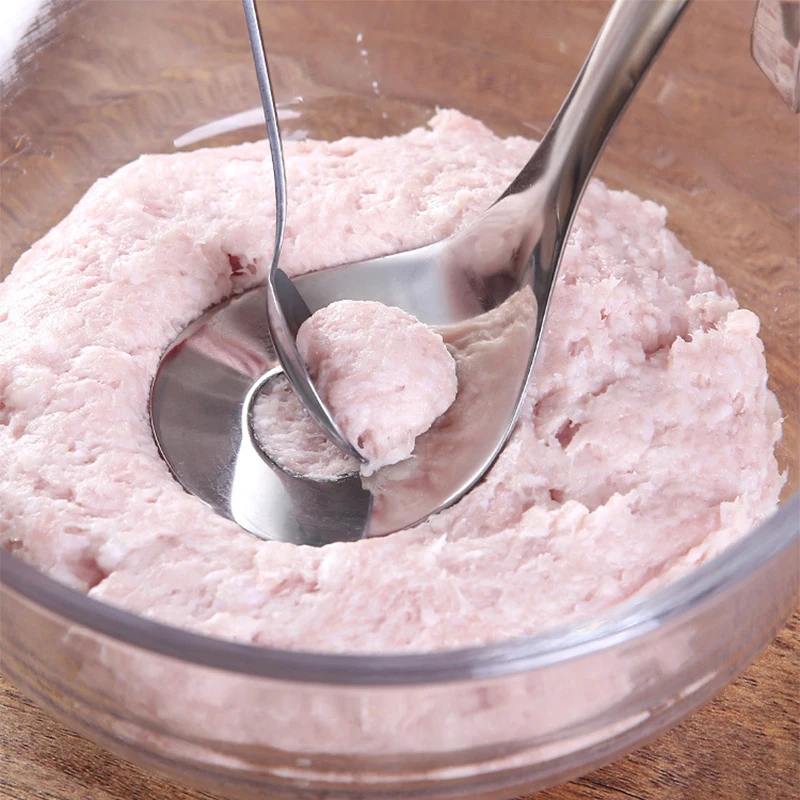 DIY Stainless Steel Meatballs Maker Mold Home Manual Non-Stick Meat Ball Tool Kitchen Meat Cooking Mould Croquette Artifact Tool2