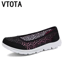VTOTA/Женская обувь на плоской подошве; коллекция года; удобная весенне-летняя обувь из сетчатого материала на плоской подошве; женская обувь без шнуровки; zapatos de mujer; F75