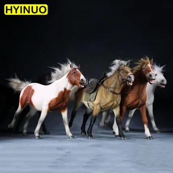 

5 Models 1/6 Scale Simulated Animal Mongolian Horse of PVC Material Desktop Decoration Action Figure Dolls Toys Gifts Displays