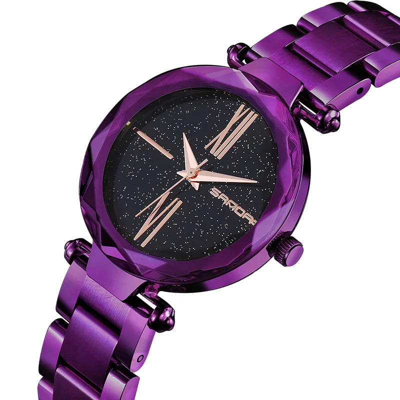 Vestido de Luxo em Aço Relógio de Pulso de Quartzo Mujer à Prova Sanda Moda Senhoras Inoxidável Mulheres Pulseira Relógios Relojes Pará d’ Água 244