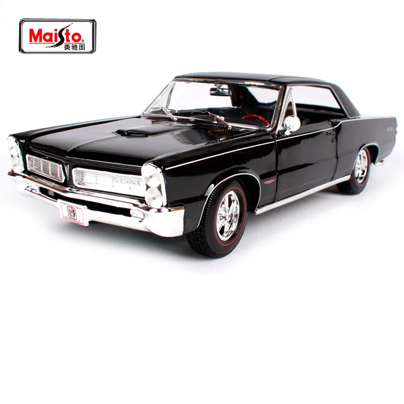 Maisto 1 18 1965 ポンティアック Gto ハースト車ダイキャスト 285 100 80 古典的なラグジュアリー黒人男性車のモデル自動車集団版 315 Diecasts Toy Vehicles Aliexpress