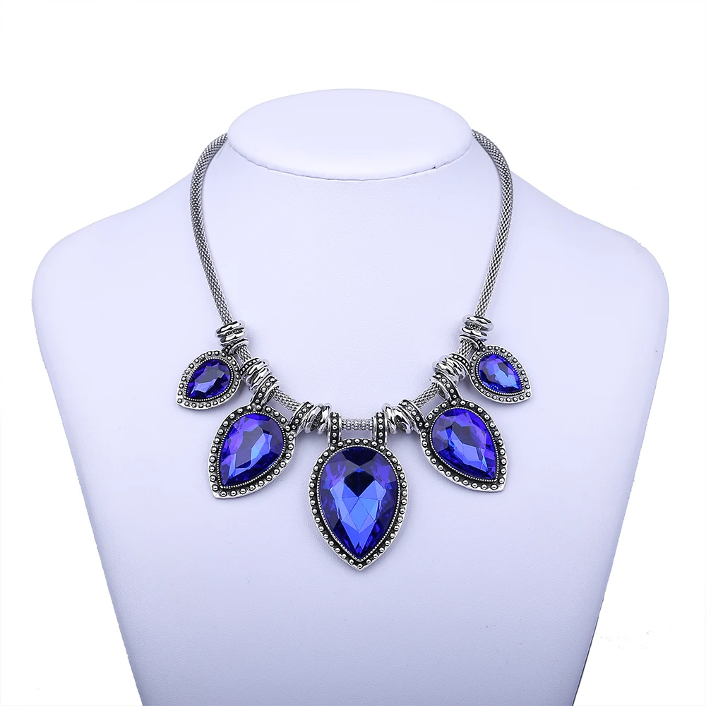 Female Necklaces Statement Zinc Alloy Necklace colliers femme bijoux