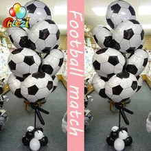 10 pçs 18 polegada balões de futebol adulto grande festa decoração celebração crianças aniversário brinquedos festa suprimentos futebol jogo