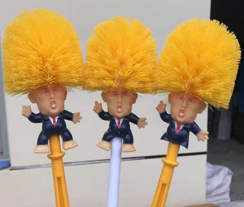 

Donald Trump Toilet Pattern Toilet Brush Supplies Bathroom Cleaning Tools Toilet Brush For Home Hotel Bathroom WC Cleaning tools