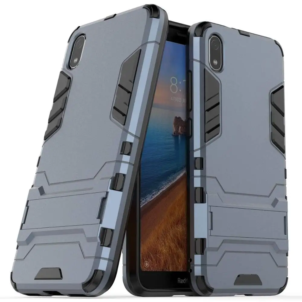 

Xiaomi Redmi 7A case,[Anti-Fall] Double-Layer Shockproof and Sturdy Hybrid Protective Shell with Bracket Function
