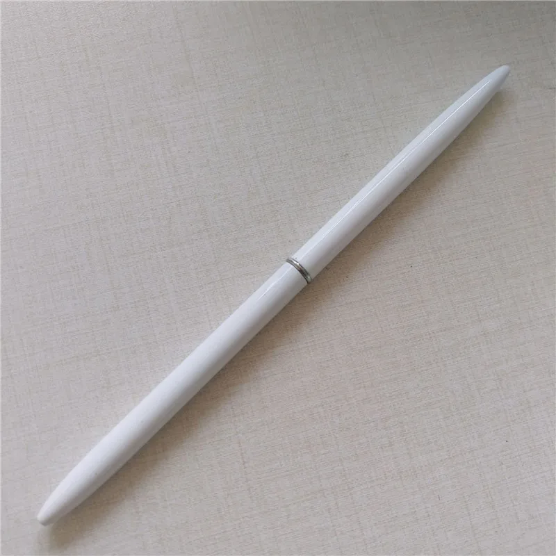 Мини металлическая шариковая ручка 0,5 мм латунная вращающаяся Золотая Серебристая Роскошная шариковая ручка черные, голубые чернила цветной карандаш офисный школьный для письма
