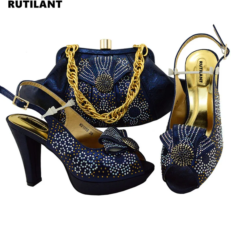 Dames Italiaanse Schoenen en Tas Set Versierd met Strass Afrikaanse Italiaanse Schoenen en Tas Set Hoge Kwaliteit Bruiloft Schoenen en tas Dames Italiaanse Schoenen en Tas Set Versierd met Strass Afrikaanse Italiaanse Schoenen en Tas Set Hoge Kwaliteit Bruiloft Schoenen en tas