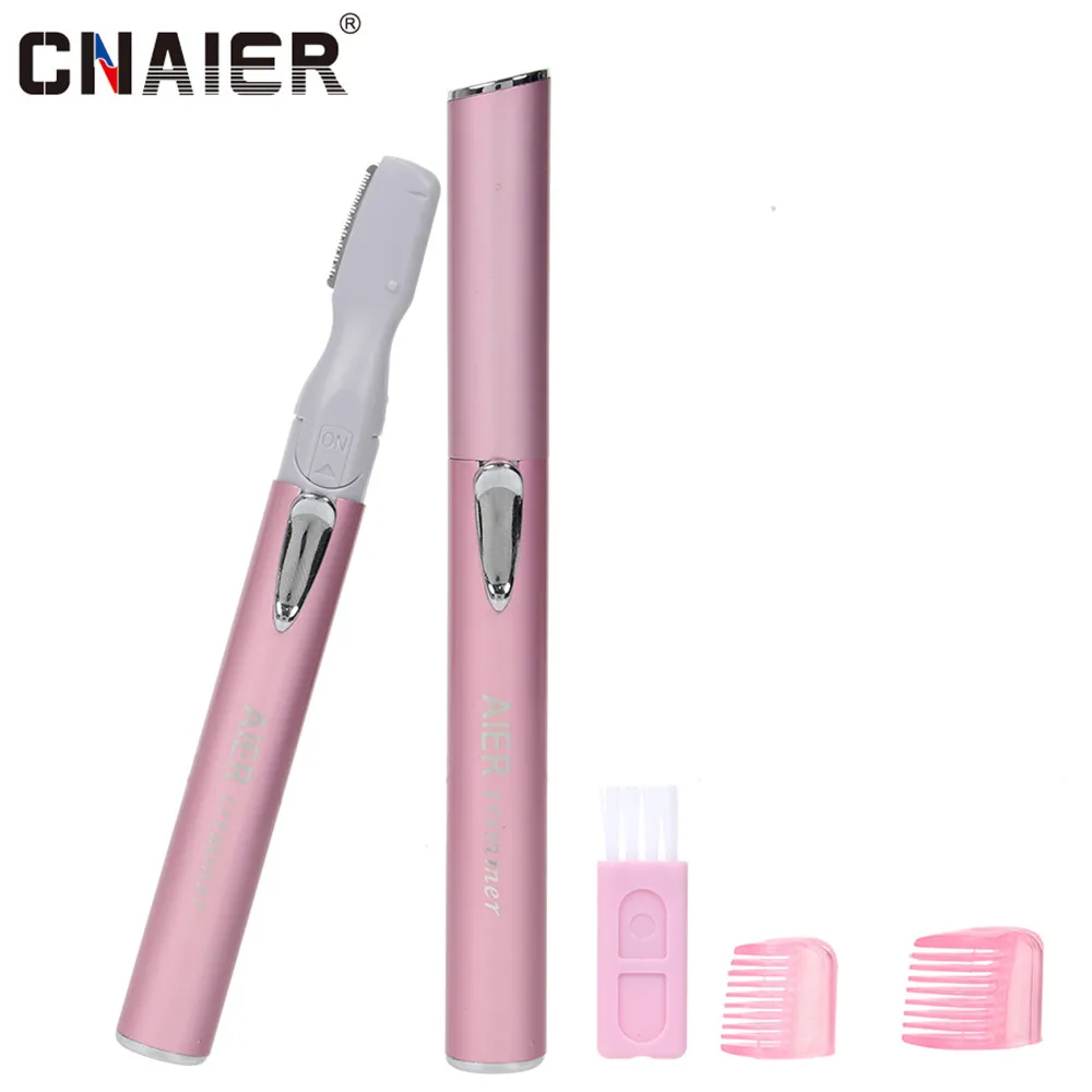 

[CNAIER]Electric Facial Body Shaver Epilator Nose Hair Removal Woman Eyebrow Trimmer Devices Machine Shave Female Bikini AE-812
