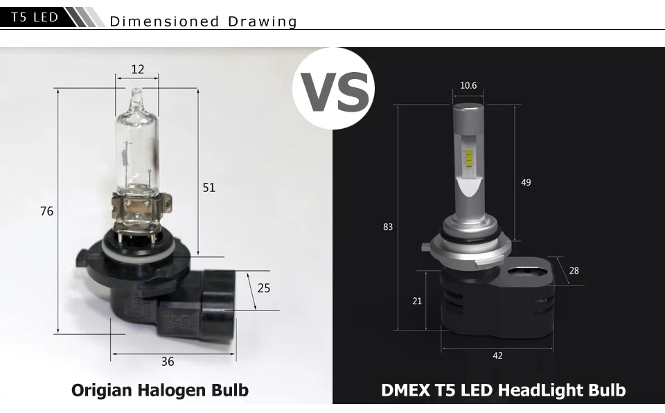 DMEX 1 комплект CSP чип турбина 5 60 Вт 8400LM 6000 К все в одном T5 Автомобильный светодиодный мини-противотуманный светильник набор для преобразования H7 авто светодиодный светильник на голову лампа