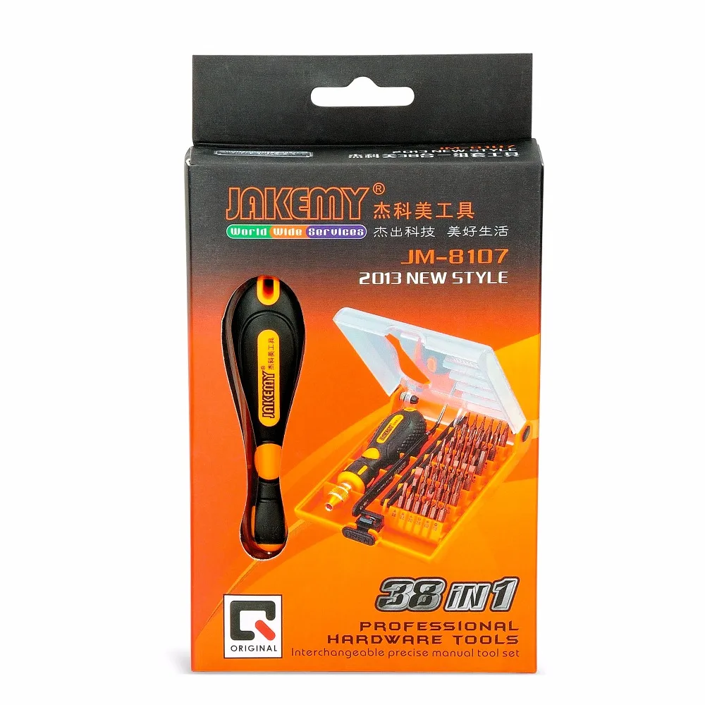 

JAKEMY Precision Screwdriver Set with Tweezer Magnetic Screw Driver Bits For IPhone IPad Cell Phone Hand Tools Repair Tools Kit