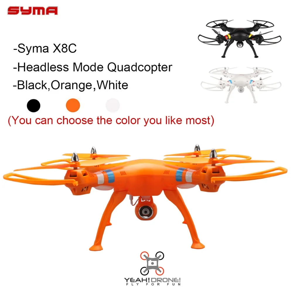 

2 Batteries Original Syma Quadcopter X8C Venture Headless Mode RC Helicopter Drone with Camera 6-axis Aerial RTF UAV YEAHDRONE