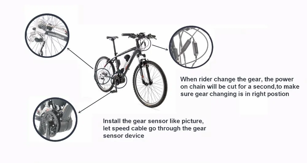 Cheap Bestebikes gear sensor shift senfor for BBS01 BBS02 BBSHD motor 1