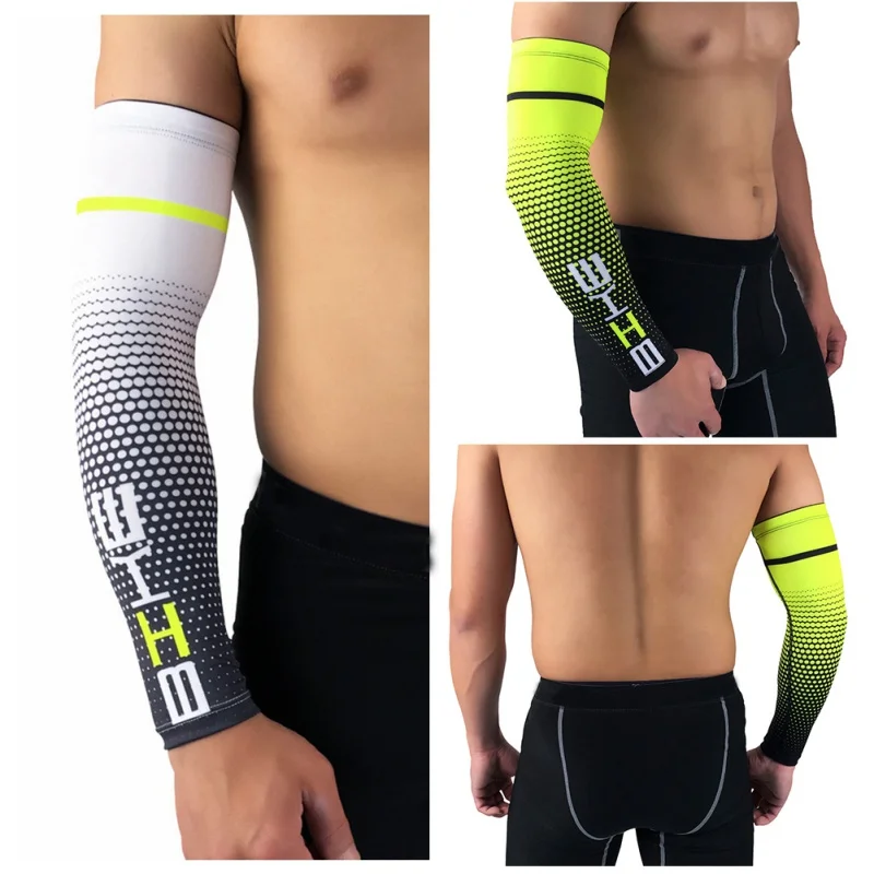 1 пара мужские Arm supportprotective рукав велосипед на руку для бега и занятий спортом для езды на велосипеде бег велосипед от УФ-лучей с длинными рукавами D1